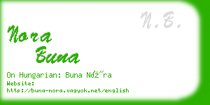 nora buna business card